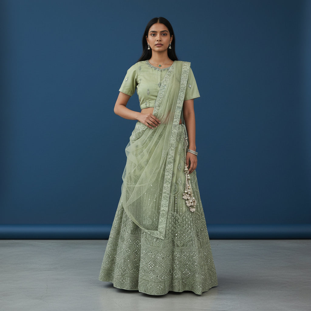 Net Embroidered Lehenga Primary Use