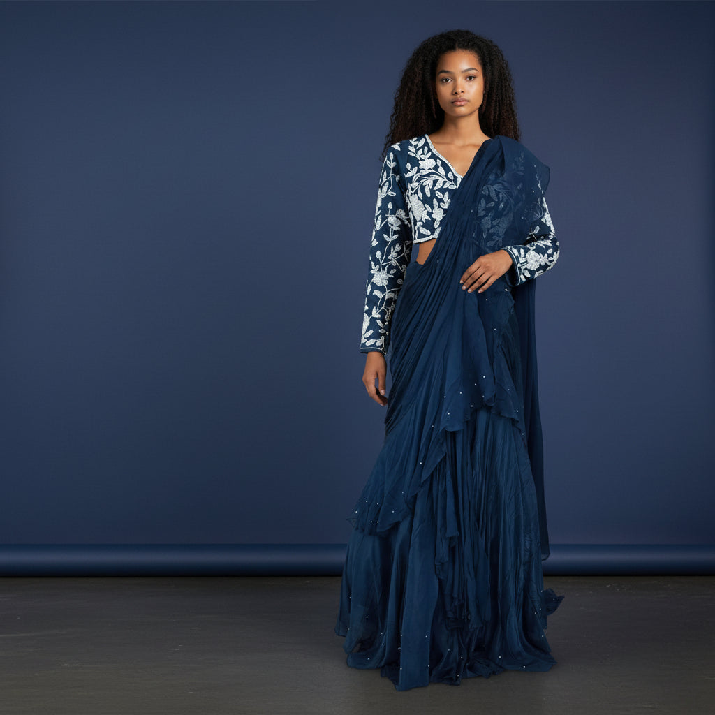 Soft Net Georgette Lehenga