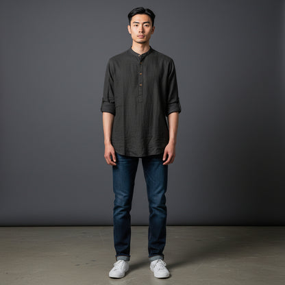 Linen Cotton Half Kurta Casual