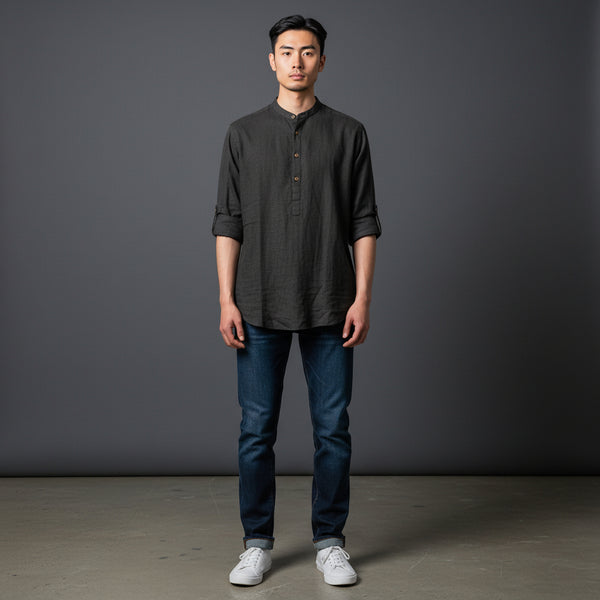 Linen Cotton Half Kurta Casual