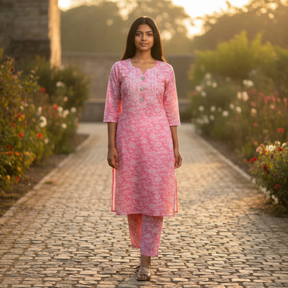 Rayon Viscose Kurta Set 2 Pc