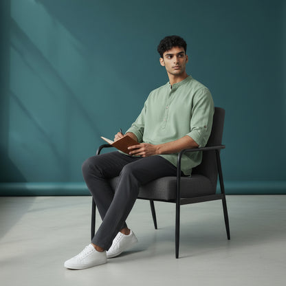 Linen Cotton Half Kurta