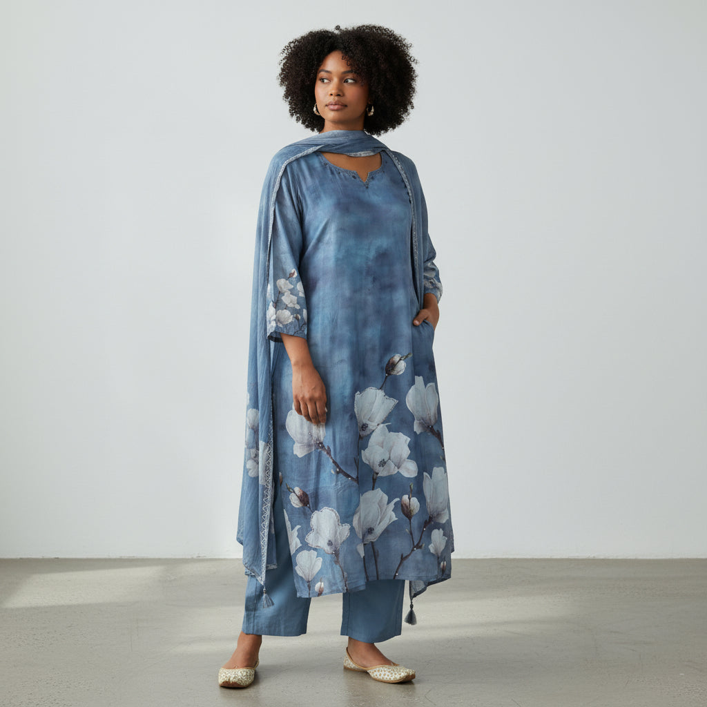 Floral Printed Kurta Set