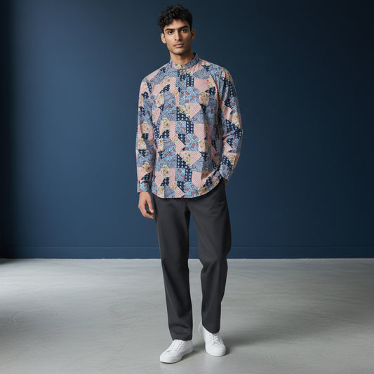 Cotton-Polyester Half Kurta