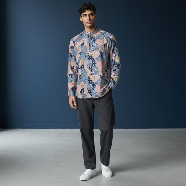 Cotton-Polyester Half Kurta