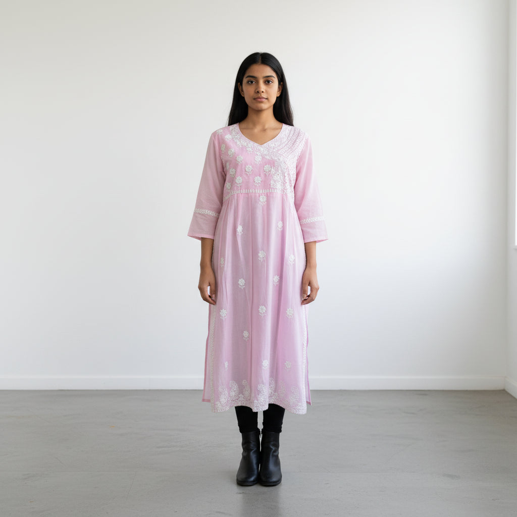 Chikankari Print Kurta