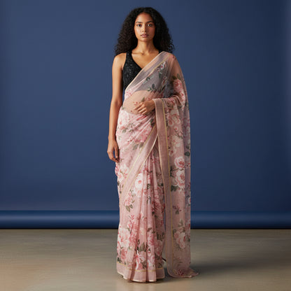 Embroidered Velvet Blouse