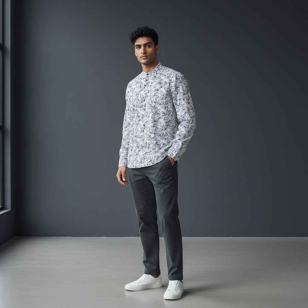 Cotton-Polyester Half Kurta for Warm Days