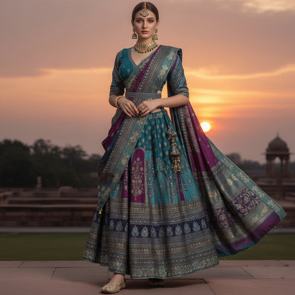 Cotton Modal Silk Lehenga Choli