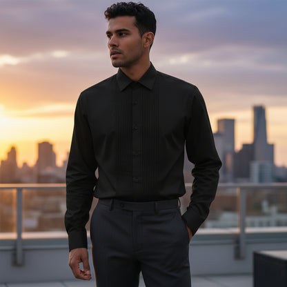 Cotton Polyester Tuxedo Shirt