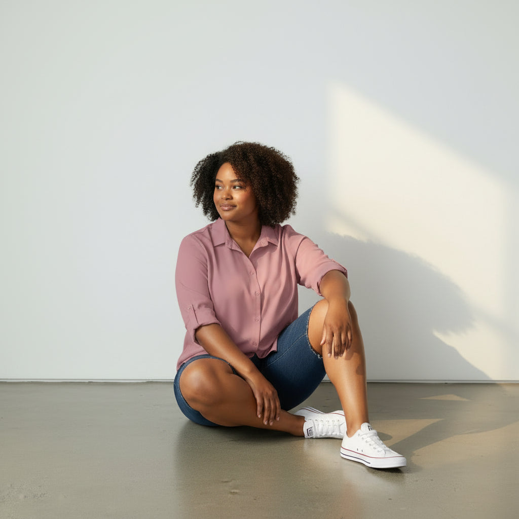 Satin Smart-Casual Shirt