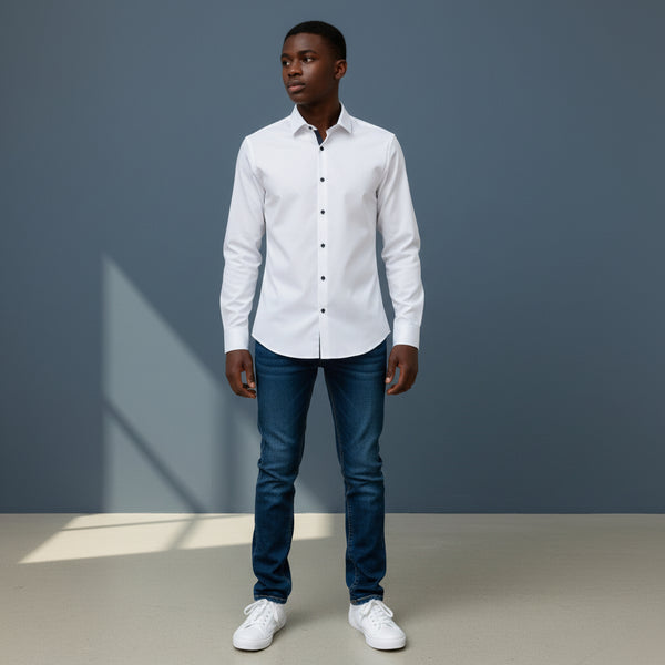 Polyester Shirt Smart Casual