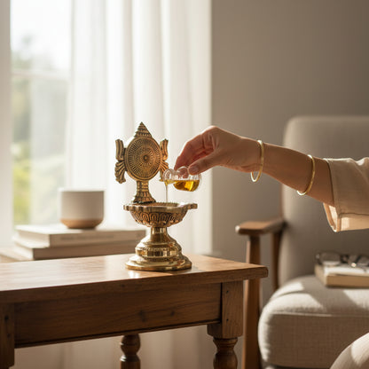Brass Diya Spiritual Lighting