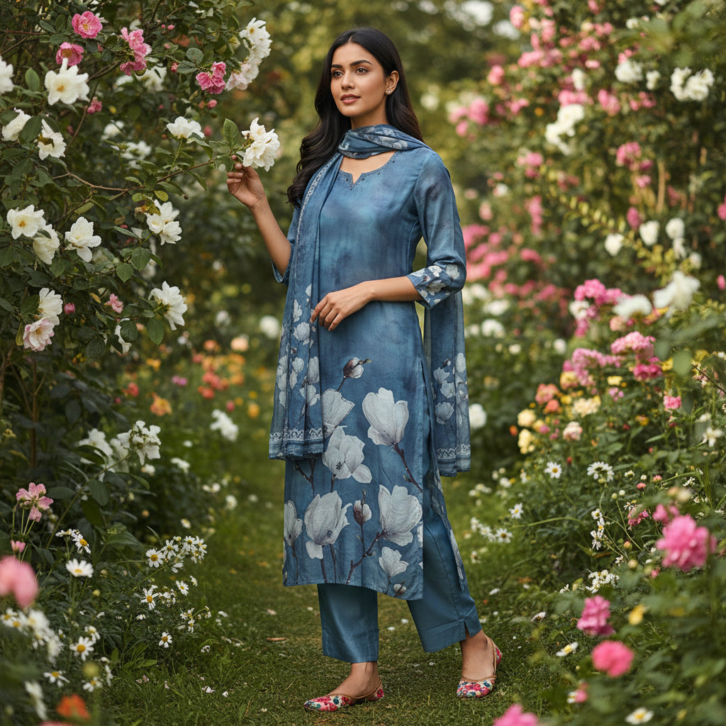 Floral Printed Kurta Set