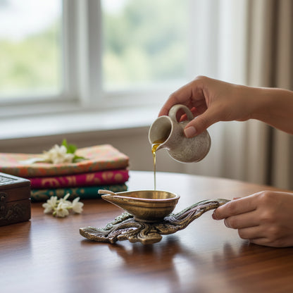 Brass Diya for Rituals
