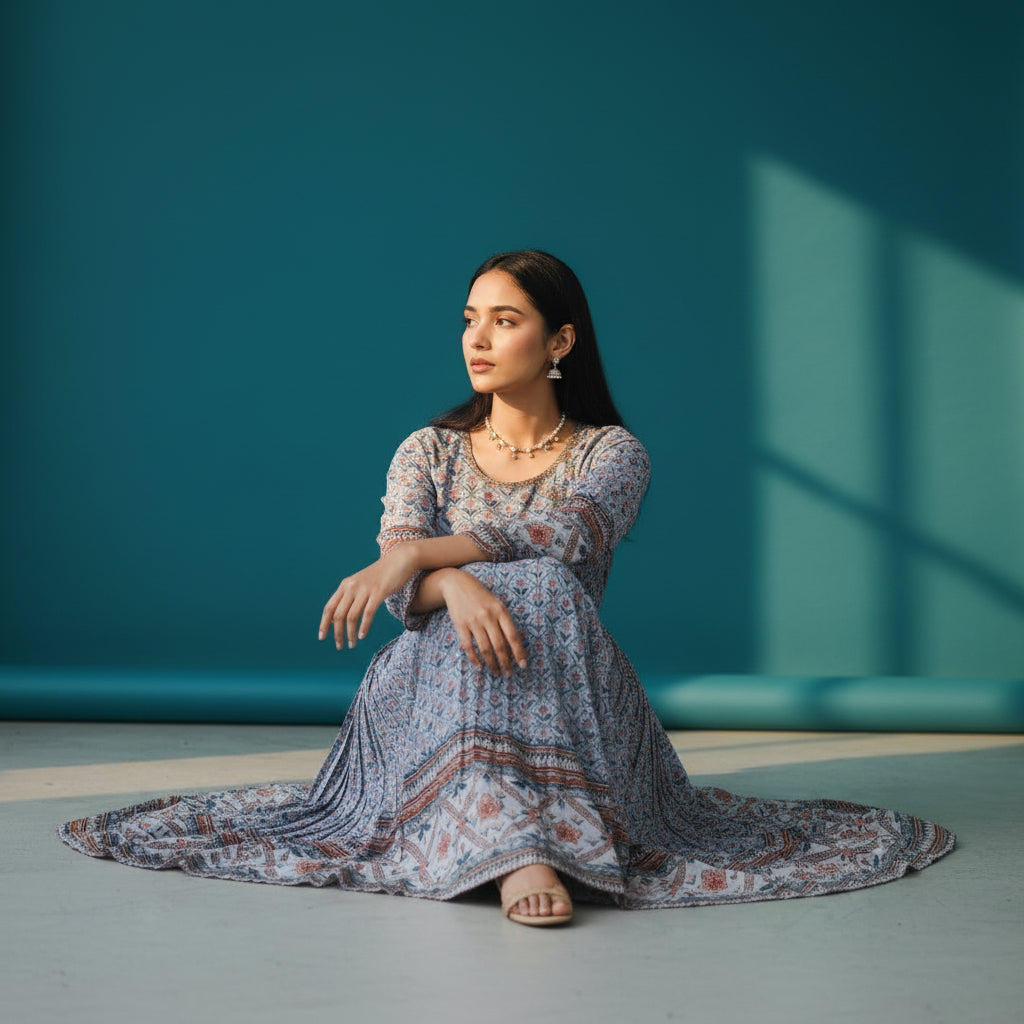 Georgette Chiffon Designer Frock