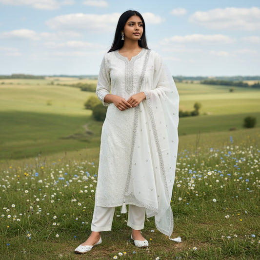 Sheer Georgette Kurta Set for Elegant Gatherings