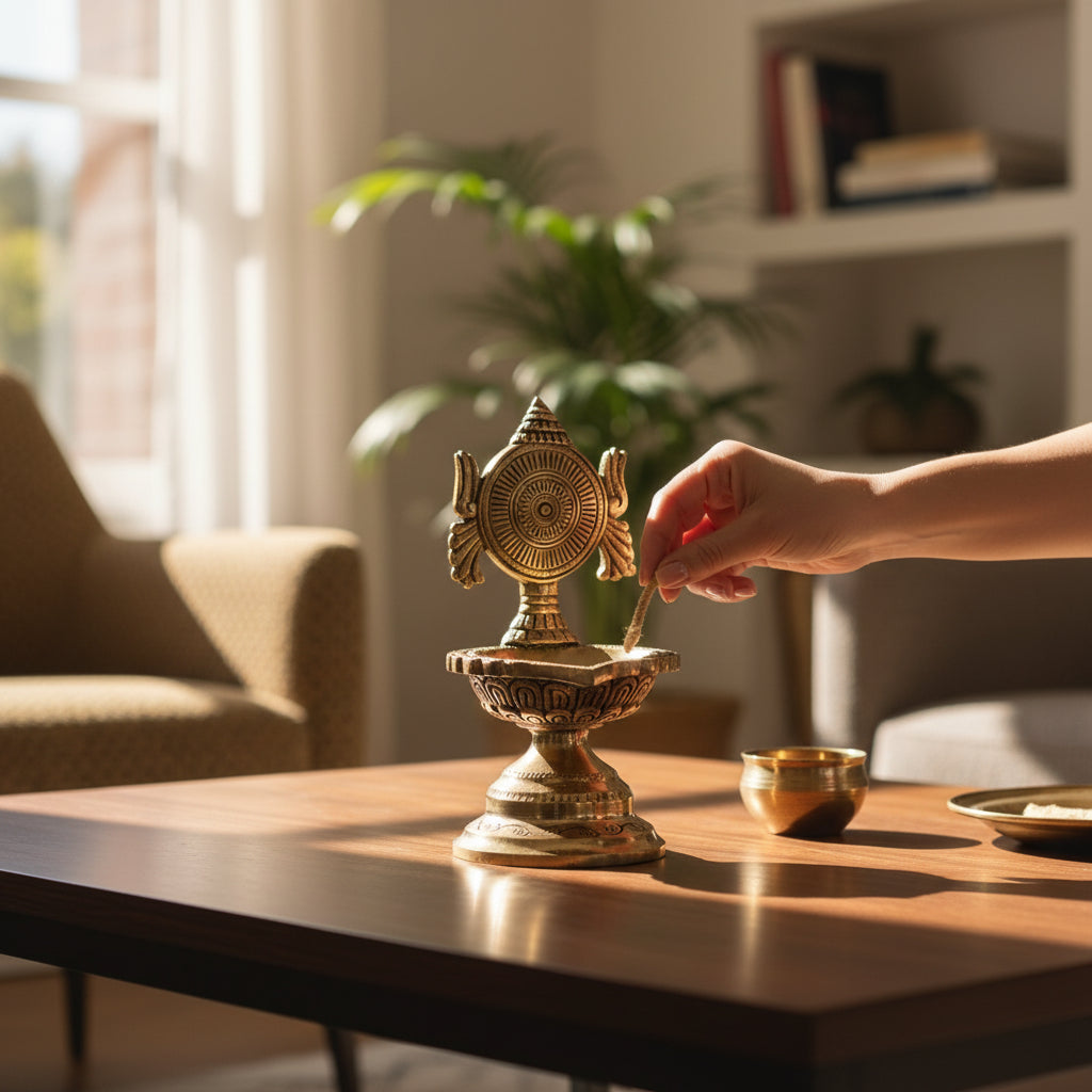 Brass Diya Spiritual Lighting