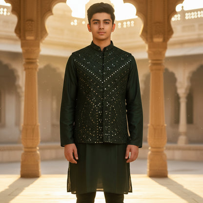 Cotton Silk Blend Kurta Set