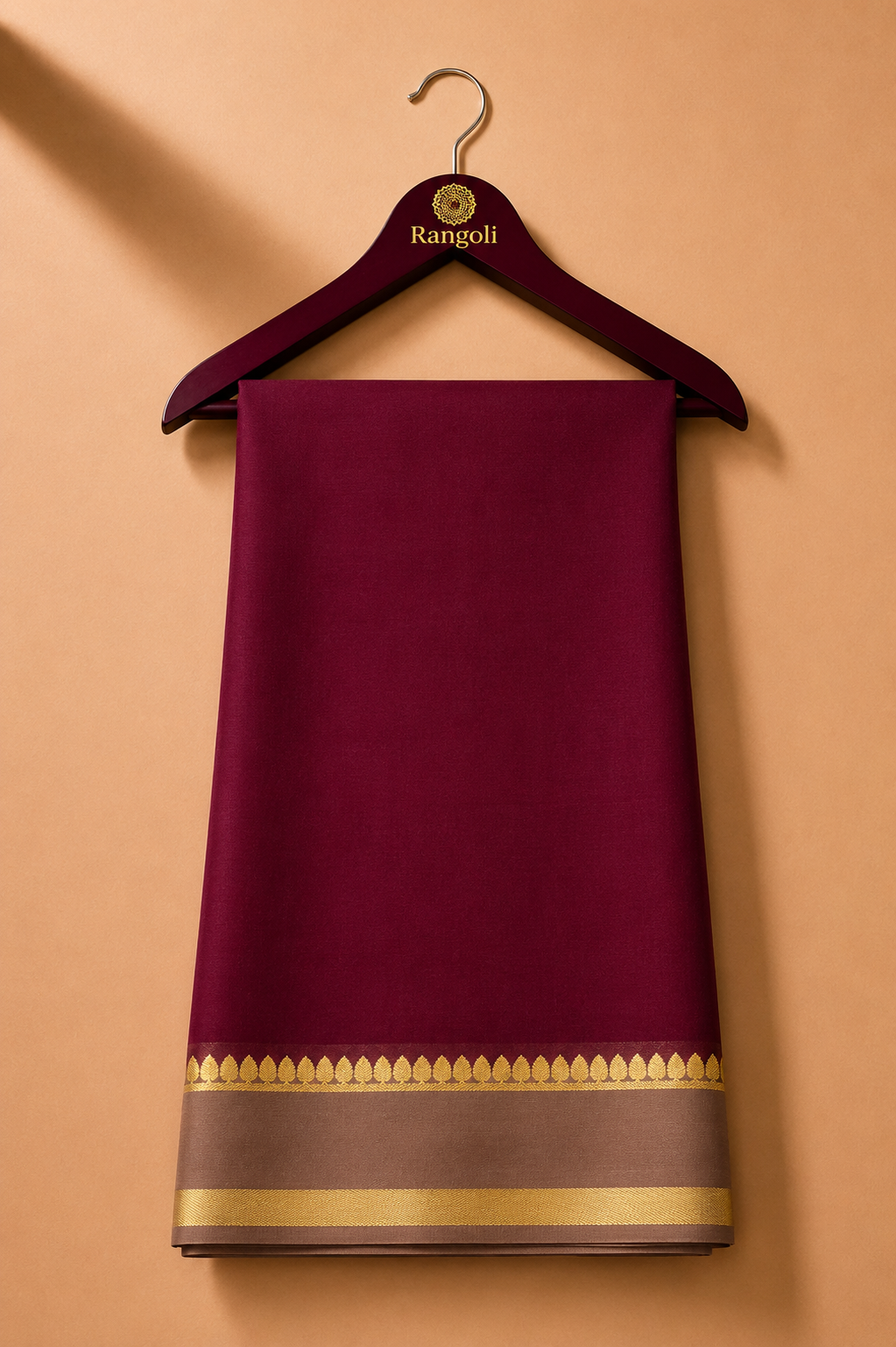 Elegant Maroon Silk Saree