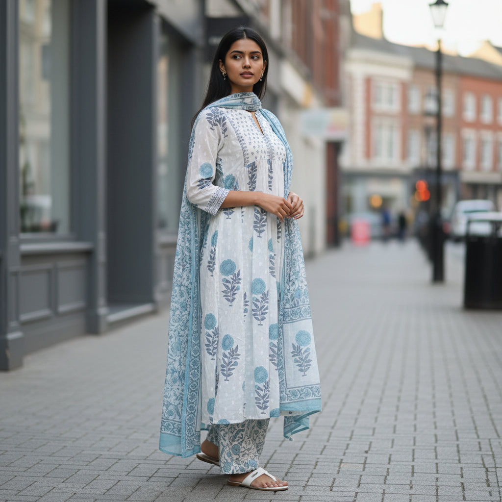 Floral Printed Kurta Set