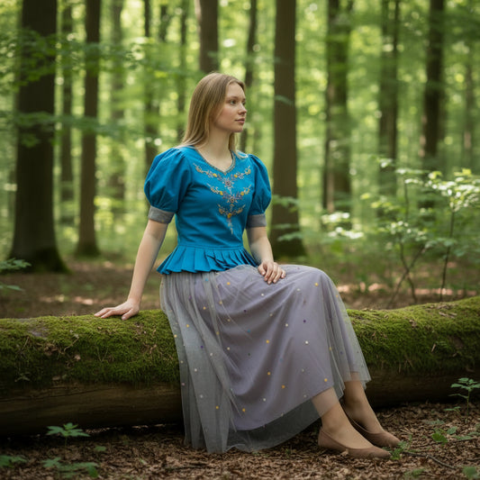 Net Silk Blend Choli Set for Lehenga