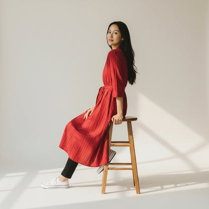 Cotton Striped Frock for Everyday Wear