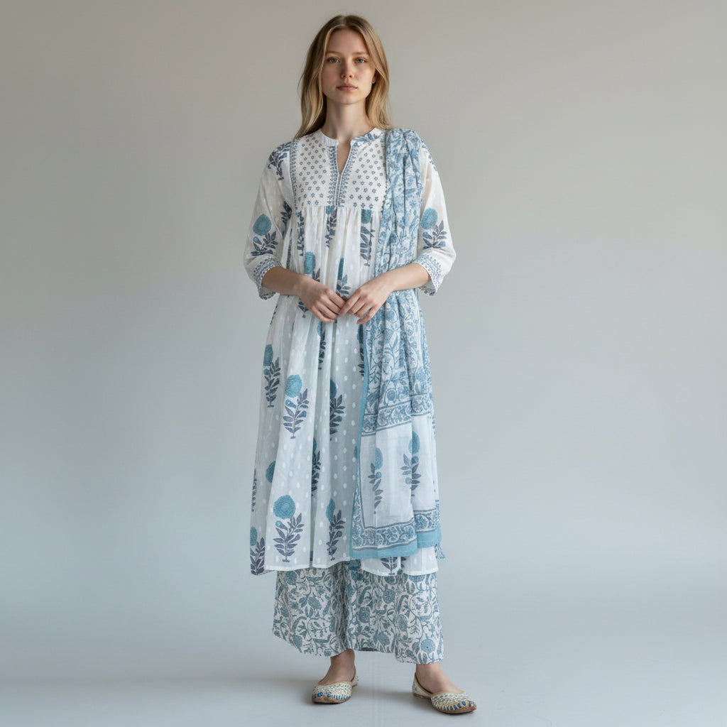 Floral Printed Kurta Set