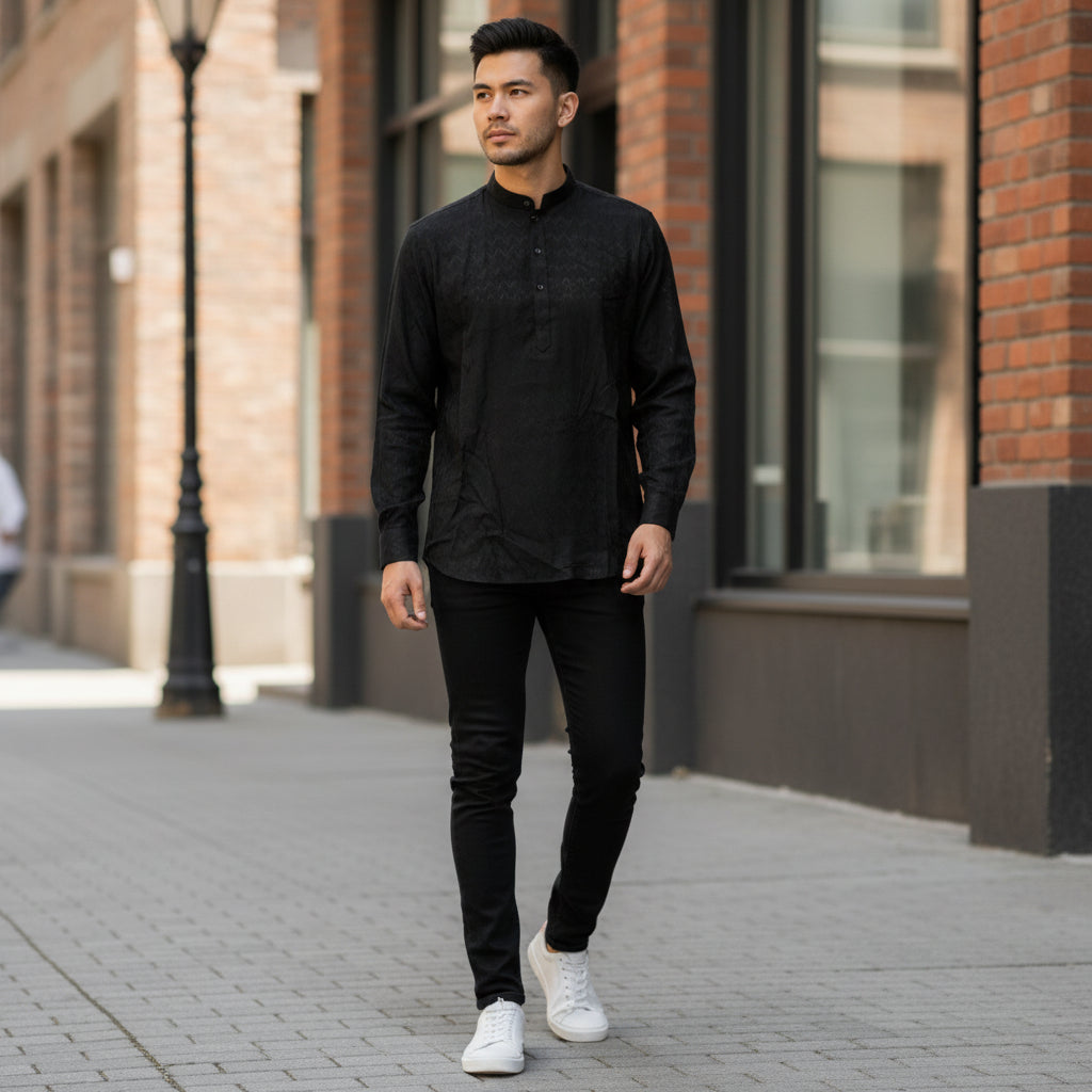Cotton Polyester Half Kurta