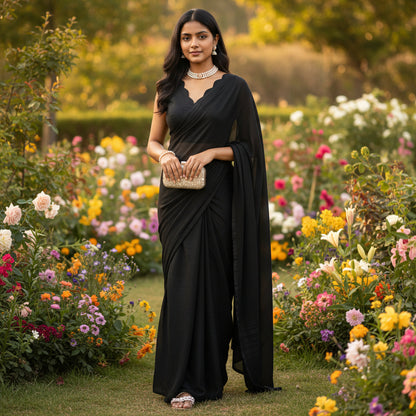 Silk Blend V-Neck Blouse