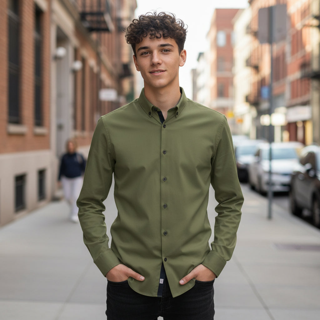 Polyester Shirt Comfortable Casual Wear