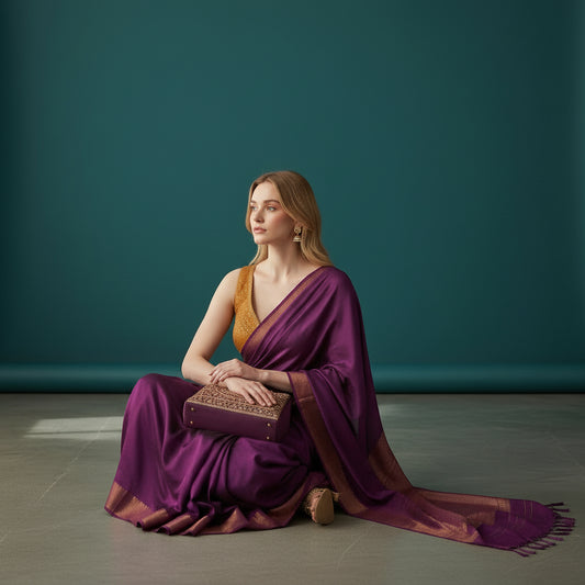 Sequin Chiffon Blouse Mustard Fashion