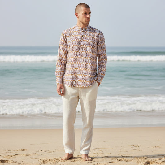 Cotton-Polyester Half Kurta