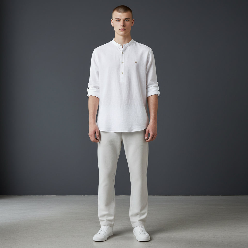 Linen Cotton Half Kurta