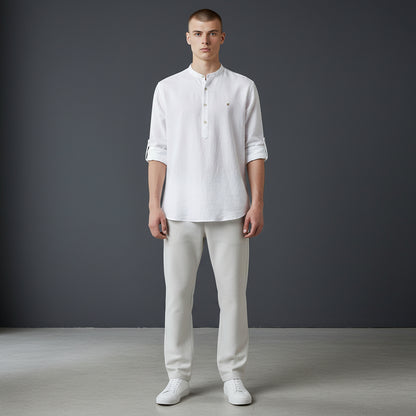 Linen Cotton Half Kurta