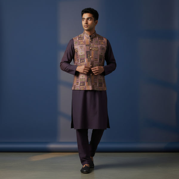 Cotton Silk Blend Kurta Set