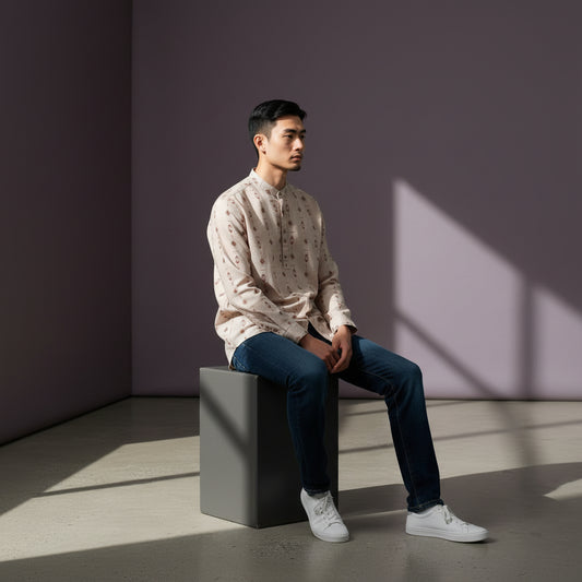 Linen Cotton Half Kurta