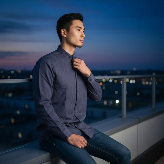 Cotton-Polyester Structured Shirt