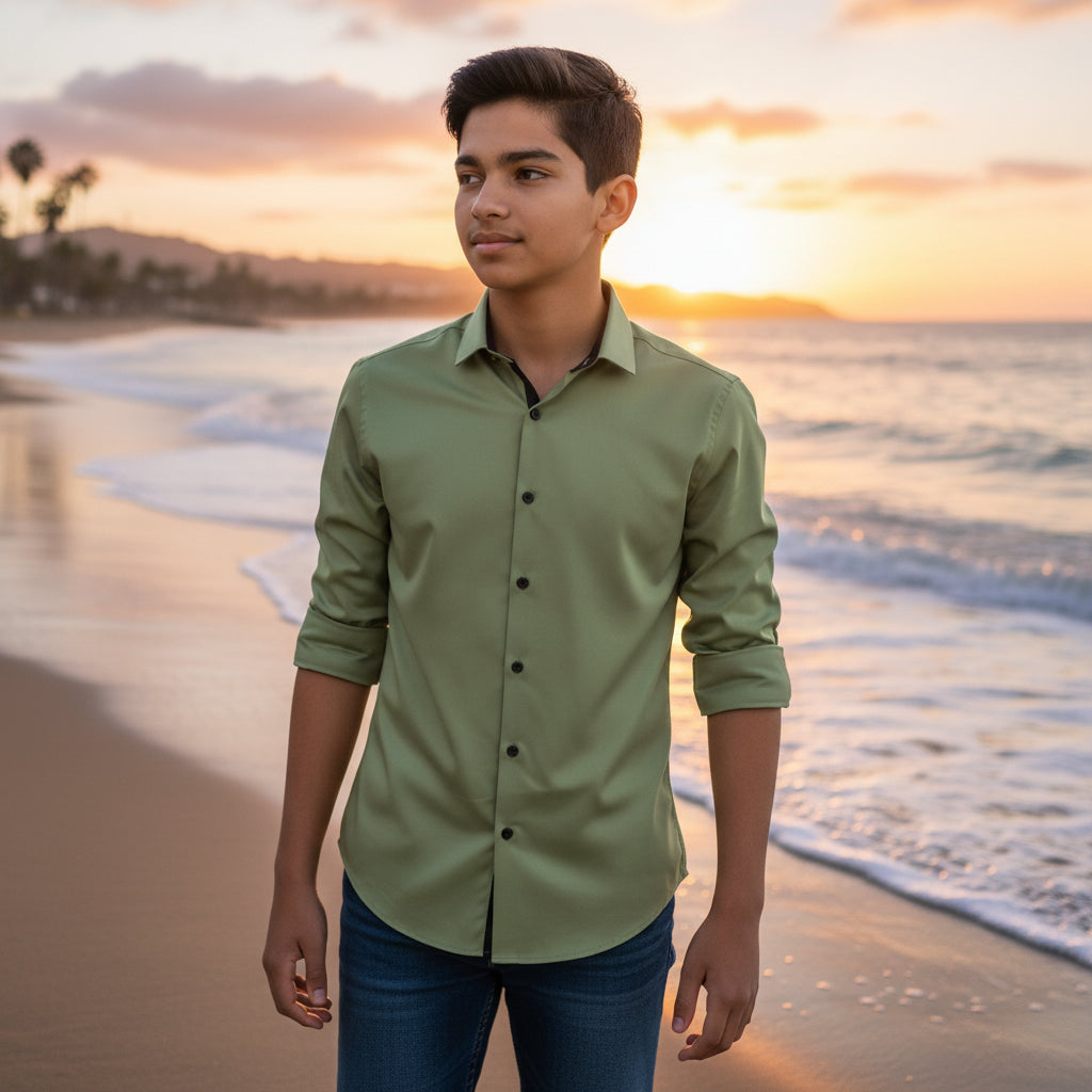 Polyester Shirt Comfortable Casual Wear