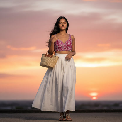 Cotton Embroidered Blouse