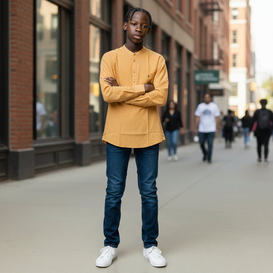 Linen Cotton Half Kurta