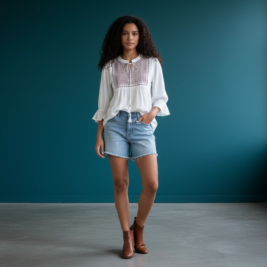 Orch All Over Embroidered Tunic