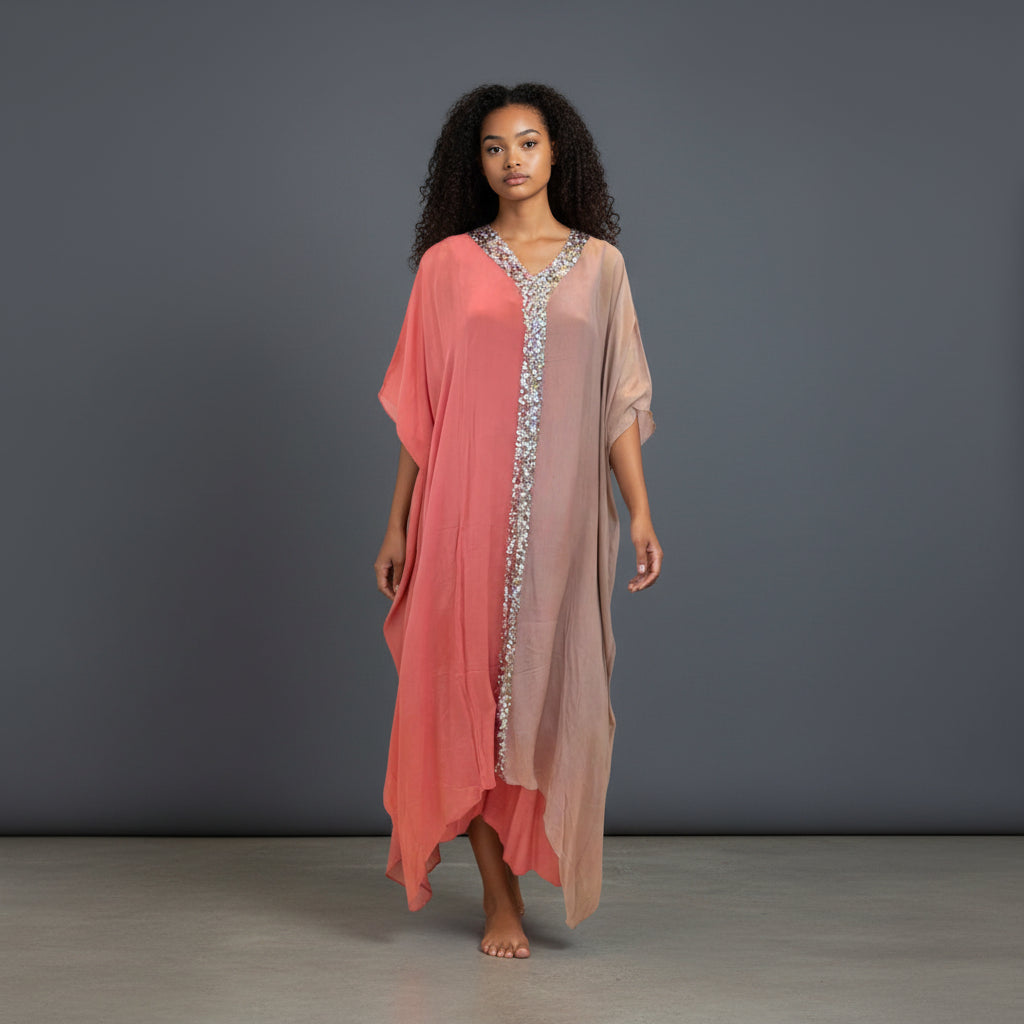 Chiffon Georgette Kaftan for Summer Relaxation