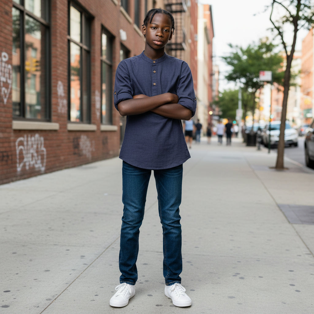 Linen Cotton Half Kurta