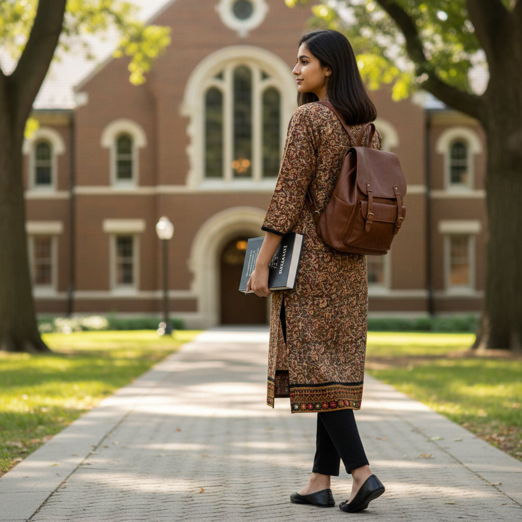 Cotton Kurta Floral Paisley Print Traditional Everyday Wear