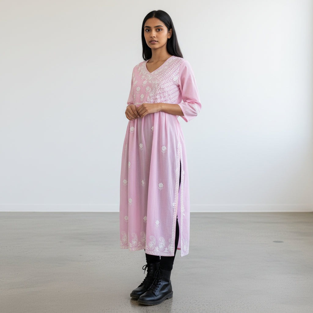 Chikankari Print Kurta