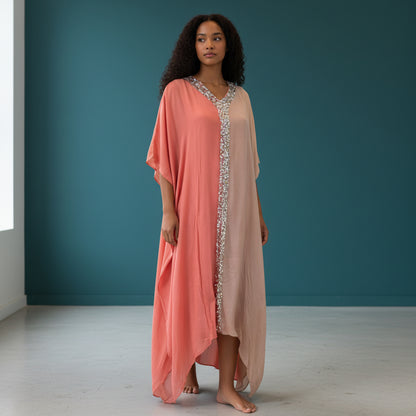 Chiffon Georgette Kaftan for Summer Relaxation
