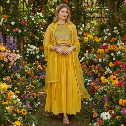 Chiffon Georgette Sharara Set Primary Use Case