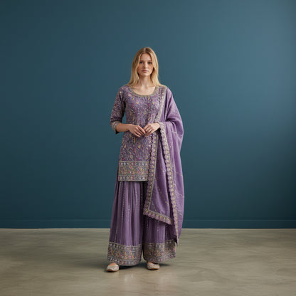 Tissue Georgette Sharara Set