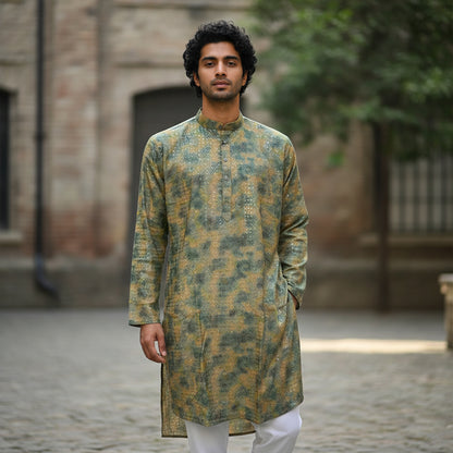 Cotton-Polyester Designer Kurta